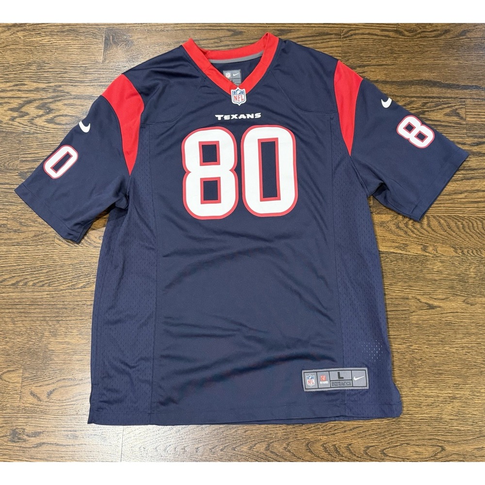 Nike Houston Texans Andre Johnson #80 NFL On-Field Jersey Adult Large Football